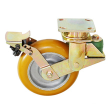 shuntong wholesale 6"X2" Split type brake casters Shuntong Manufacturer Industrial Factory Price Heavy Duty Polyurethane Swivel Casters Wheels steel caster wheels